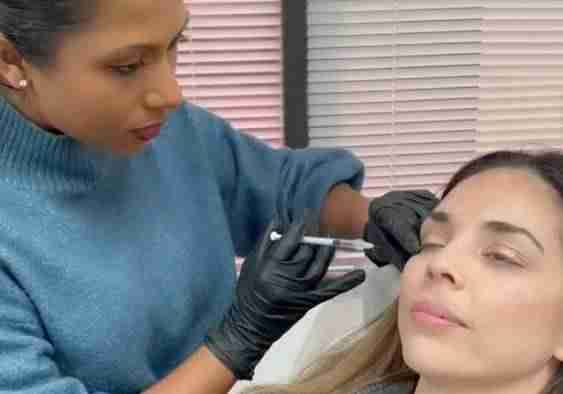 patient receiving botox injectable